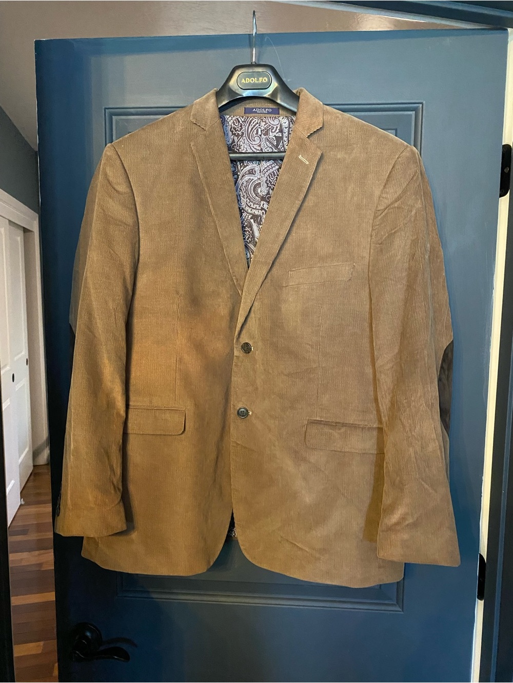 Adolfo Men's Tan Corduroy Sport Coat